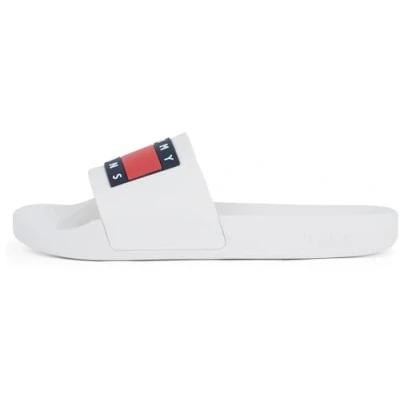 Abbildung von Tommy Jeans FLAG POO EN0EN02115TCR Badesandale, Damen, Größe: 40, White Schuhe