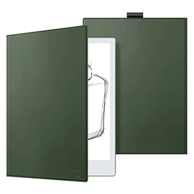 Abbildung von Fintie Hülle für Remarkable 2 Digital Paper Tablet 10.3 Zoll 2020, Hochwertiges PU Material Leichtes Buch Folio Cover mit Stifthalter, Nicht fit 1, Alpingrün