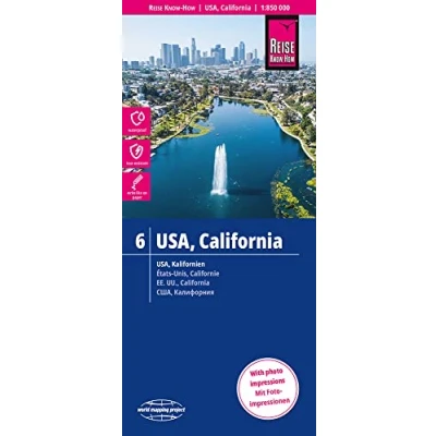 Abbildung von Reise Know How Landkarte USA 06, Kalifornien (1:850.000): reiß und wasserfest (world mapping project)