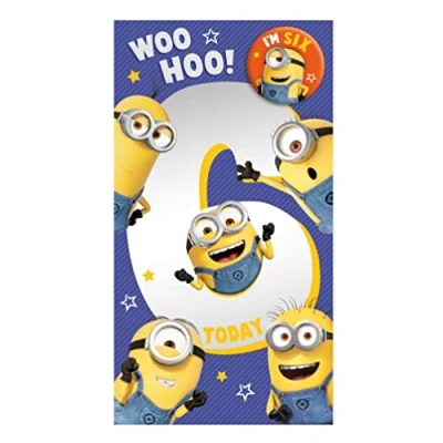 Abbildung von Danilo Promotions LTD Geburtstagskarte zum 6. Geburtstag, Motiv: Minions Ich Einfach unverbesserlich