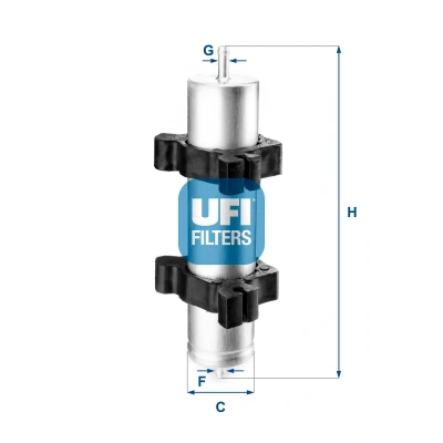 Abbildung von UFI 53.214.00 Innenraumfilter Partikelfilter 263 101 25 NISSAN: Pathfinder 3, NP300 Navara Pickup, Platform / Chassis