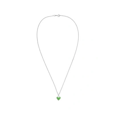 Abbildung von Elli Valentine Elegant Heart Chain Halskette, Damen, Größe: 45, Grün