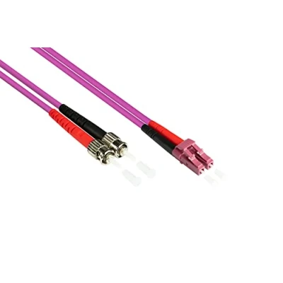 Abbildung von Patchkabel LWL Duplex OM4 (Multimode, 50/125) LC/ST, 1m, Good Connections®