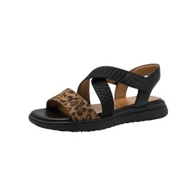 Abbildung von Tamaris Plateausandalette, Damen, Größe: 38, Black leo Schuhe