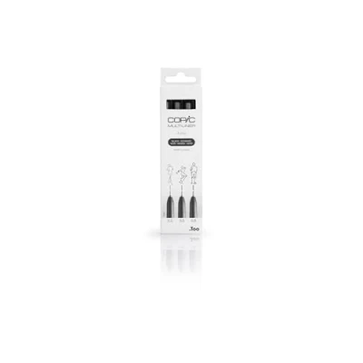 Abbildung von COPIC Multiliner Set, Black, 3 Fineliner in verschiedenen Strichstärken, Zeichen Stifte mit einer feinen Spitze und wasserbeständiger Pigmenttinte