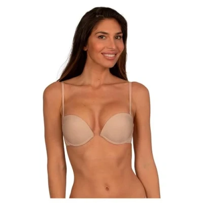 Abbildung von Wonderbra Multiplunge Everyday trägerloser/variabler BH, Damen, Größe: 75A, Hautfarben