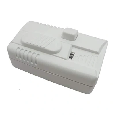 Abbildung von LED Fußdimmer weiß 100W / 300W stufenlos dimmbar für dimmbare Leuchtmittel Dimmschalter Schnur Zwischendimmer Dimmer geräuschlos (Fußdimmer weiß)