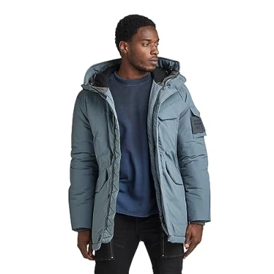 Abbildung von G STAR RAW Herren Vodan Padded Hooded Parka, Grau (axis D22713 D419 5781), M