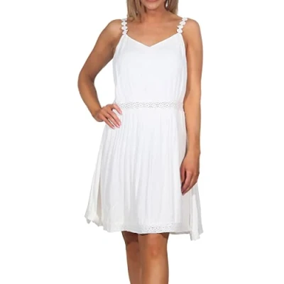 Abbildung von ONLY Damen Mini Kleid ONLKarmen Anne Life Trägerkleid 15177478 Cloud Dancer 40