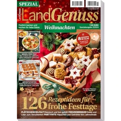 Abbildung von LandGenuss Weihnachten 2024 Advent Geschenke Menüs fürs Fest Plätzchen 126 Rezepte