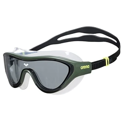 Abbildung von Arena THE One MASK Schwimmbrille smokedeep greenblack, Größe: Size, Smoke deep green black