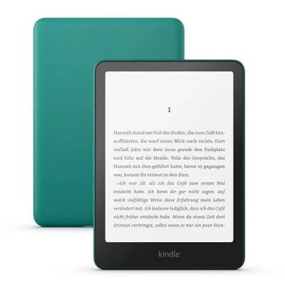 Abbildung von Der neue Amazon Kindle Paperwhite (16 GB) Unser schnellster Kindle, mit neuem 7 Zoll Display und wochenlanger Akkulaufzeit Werbung jadegrün