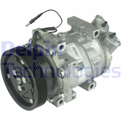 Abbildung von DELPHI TSP0159853 Kompressor Sanden SD7V16 PAG 46 mit Kompressoröl DACIA: Duster Off Road, Sandero I, RENAULT: CLIO 2