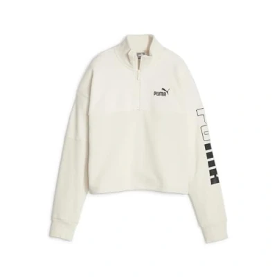 Abbildung von Puma Power HIGH NECK CREW Winterized Fleecepullover, Damen, Größe: Medium, Alpine snow
