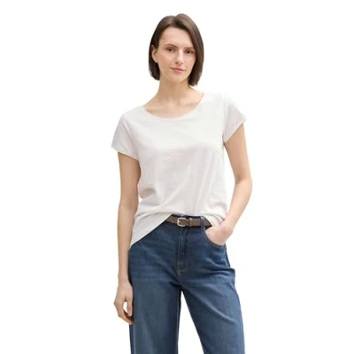 Abbildung von TOM TAILOR Damen 1045963 T Shirt, 10315 Whisper White, XS EU