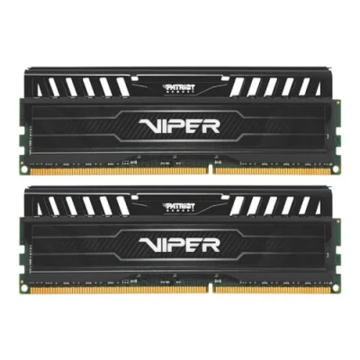 Abbildung von Patriot Memory Viper 3 PV316G160C9K Black Mamba Arbeitsspeicher 16GB (1600MHz, CL9, 2X 8GB) DDR3 RAM Kit