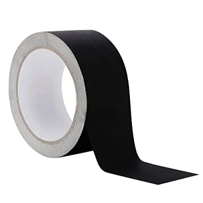 Abbildung von Belle Vous Textil Gewebeband Schwarz für Buchreparatur 5cm x 13,6m Premium Textilklebeband zum Binden &amp; Versiegeln von Büchern Hochleistungs Säurefreies Bastelband Gaffer Tape Matt