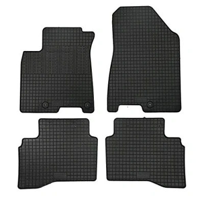 Abbildung von AutoStyle CK RKI01 Fußmattensatz Vollgummi vorne und hinten 4 schwarz