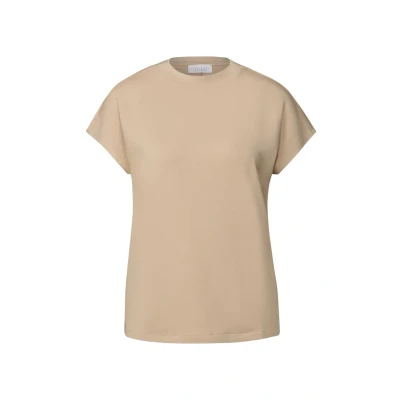 Abbildung von Street One Kuscheliges Tshirt basic, Damen, Größe: 40, Beige