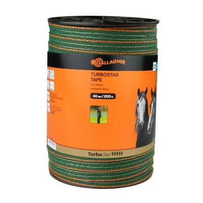 Abbildung von 200 m/40 mm Gallagher Weidezaunband TurboStar Super (grün)