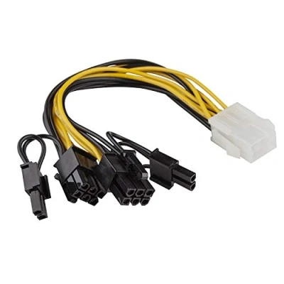 Abbildung von adaptare 36052 Grafikkarten Stromadapter (PCI e, 6 polig weiblich auf 2X 6+2 Stecker)