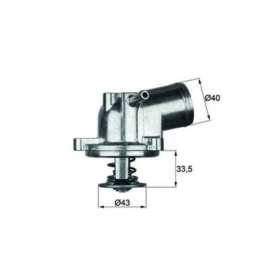 Abbildung von MAHLE ORIGINAL TI 21 87 Kühlwasserthermostat mit Dichtung MERCEDES BENZ: C Class Saloon, W124 E SSANGYONG: Kyron