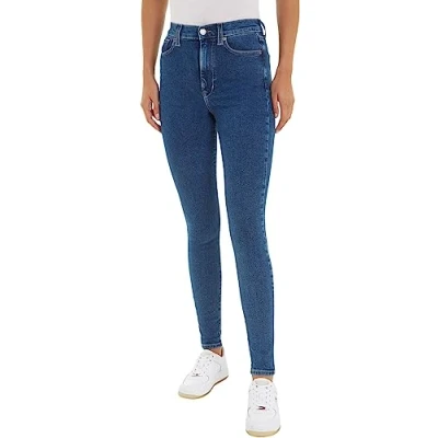 Abbildung von Tommy Jeans Damen Sylvia Skinny Fit, Blau (Denim Dark), 29W / 32L