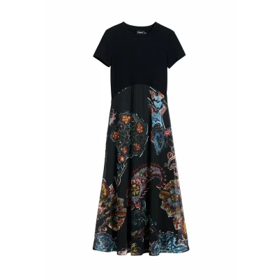 Abbildung von Desigual M C Lacroix Freizeitkleid, Damen, Größe: Large, Black