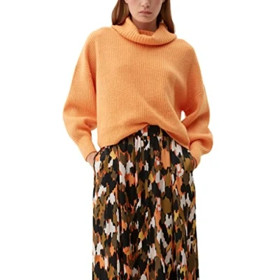 Abbildung von s.Oliver Langarm Strickpullover, Damen, Größe: 40, Orange