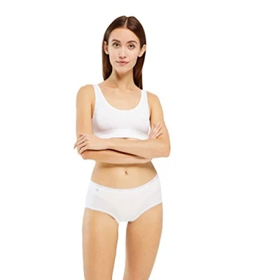 Abbildung von sloggi Damen Basic+ Midi 3P Slip, White, 38