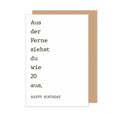 Abbildung von Edition Seidel Premium Geburtstagskarte mit Umschlag. Glückwunschkarte Grußkarte Karte Spruch Geburtstag Happy Birthday Mann Frau lustig Humor (G3713 SW025)