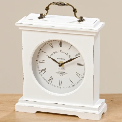 Abbildung von Boltze Tischuhr Betty (Farbe Weiß, Höhe 24 cm, für den Indoorbereich, Analoge Uhr, Dekoobjekt, Dekoration) 5231600, Normal