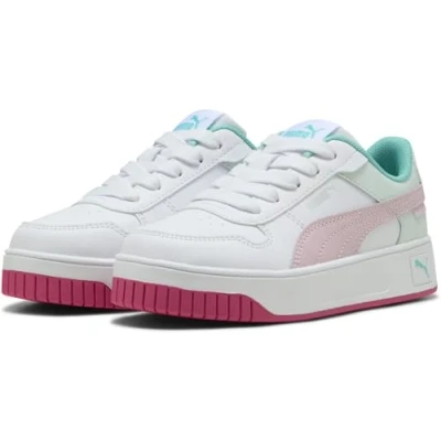 Abbildung von Puma Carina Street Unisex Sneaker low für Kinder, Größe: 31, White/rose mauve/aquatic Schuhe