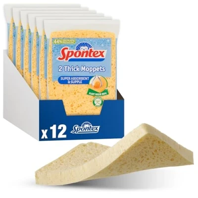 Abbildung von Spontex Dick Moppets, 6 Packungen von 2 (insgesamt 12 Schwämme)