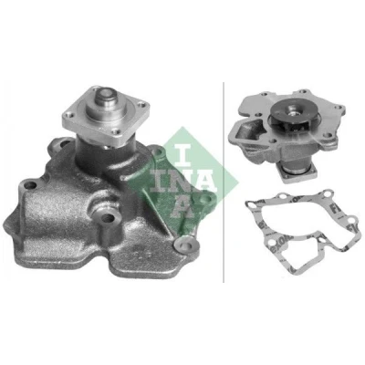 Abbildung von INA 538 0283 10 Wasserpumpe mit Dichtung für Keilrippenriementrieb FORD: Transit Mk3 Van, Mk4 Platform/Chassis, Mk2 Platform / Chassis