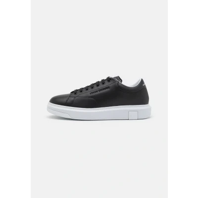 Abbildung von Armani Exchange Herren Actionleather,sidelogo,laceup Sneaker, Schwarz, 46 EU