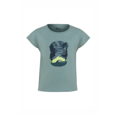 Abbildung von Jack Wolfskin Graphic Girls Tshirt print für Kinder, Größe: 104, Soft jade
