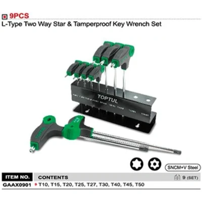 Abbildung von TOPTUL GAAX0901 Schraubendreher TORX: T10, T15, T20, T25, T27, T30, T40, T45, T50