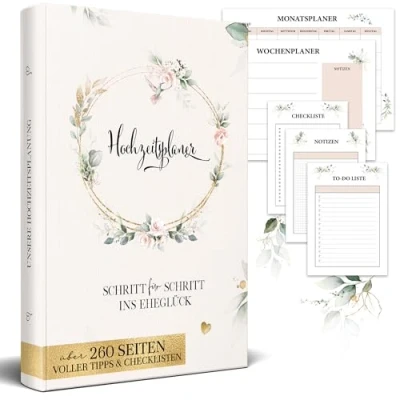 Abbildung von Stefanie Reindl Photography Hochzeitsplaner Buch Wedding Planner &amp; Organisator 24 Checklisten Budgetplaner 260 Seiten 25x18x3cm 2025