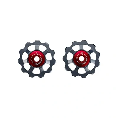 Abbildung von BBB Cycling Schaltrollen 11 T Kasette 9 Fach 10 Schaltwerk Campagnolo Shimano SRAM Kompatibel Hochwertige Keramiklager AluBoys Ceramic BDP 22, Keramik Grau