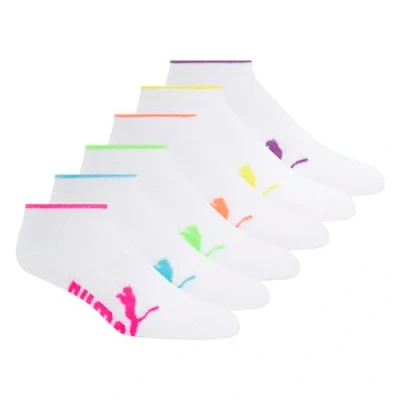 Abbildung von PUMA Women&#039;s Half Terry Runner Socks 6 Pack, White Bright, 9 11