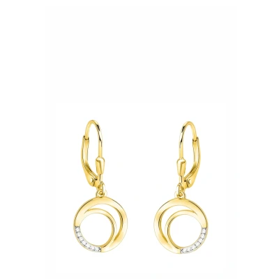 Abbildung von SOFIA MILANI Damen Ohrringe 925 Silber vergoldet/golden Kreis Ohrhänger E1603