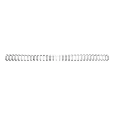 Abbildung von GBC 4400028 Binderücken Draht, A5, 24 Ringe, 8 mm, 60 Blatt, 100 Stück, silber