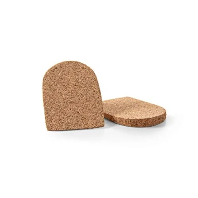 Abbildung von Fesenerhöhung aus Naturkork mit Selbstklebender Unterseite, Stoßdämpfend, Hilft bei Achillessehnenentzündung, Fersensporn &amp; Fersenschmerzen, Kaps Corex, 1 Paar (Frauen/EUR 35 40)