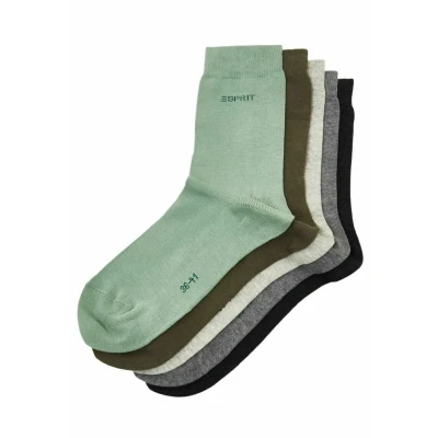 Abbildung von Esprit Solidmix 5PACK UNI Socken, Damen, Größe: 36 39, Grey green