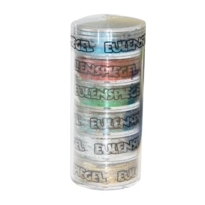 Abbildung von Eulenspiegel 999103 Polyesterglitzer Classic Edition, 6 x g, Streuglitzer, Karneval, Halloween, Mottoparty