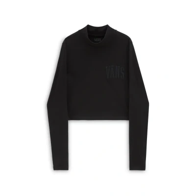 Abbildung von Vans MINI MOCK NECK Langarmshirt, Damen, Größe: 36, Black