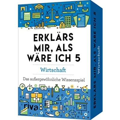 Abbildung von Erklärs mir, als wäre ich 5 Wirtschaft: Das außergewöhnliche Wissensspiel. Kartenspiel für Quiz Fans. Allgemeinwissen spielerisch trainieren. ... erklärt (Erklärs mir Quiz, Band 3)