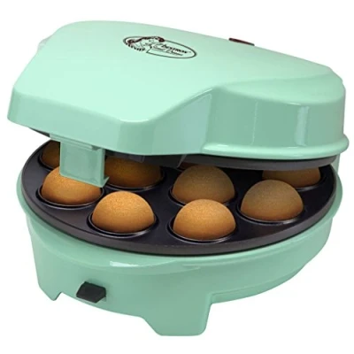 Abbildung von Bestron 3 in 1 Waffeleisen, Waffeleisen mit auswechselbaren Backplatten: Waffel , Donut und Cake Pop, inkl. Backampel &amp; Antihaftbeschichtung, 700 Watt, Farbe: Mint
