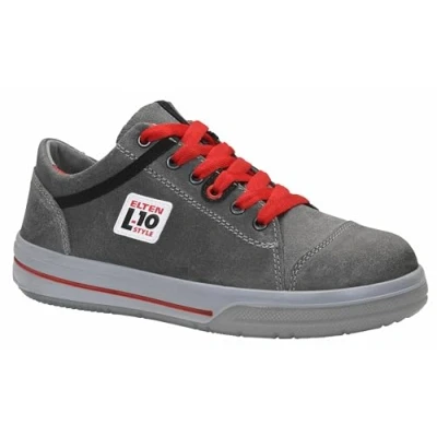 Abbildung von ELTEN Sicherheitsschuhe VINTAGE Low ESD S3, Herren, Leder, Stahlkappe, leicht, sportlich, Grau, Größe: 45